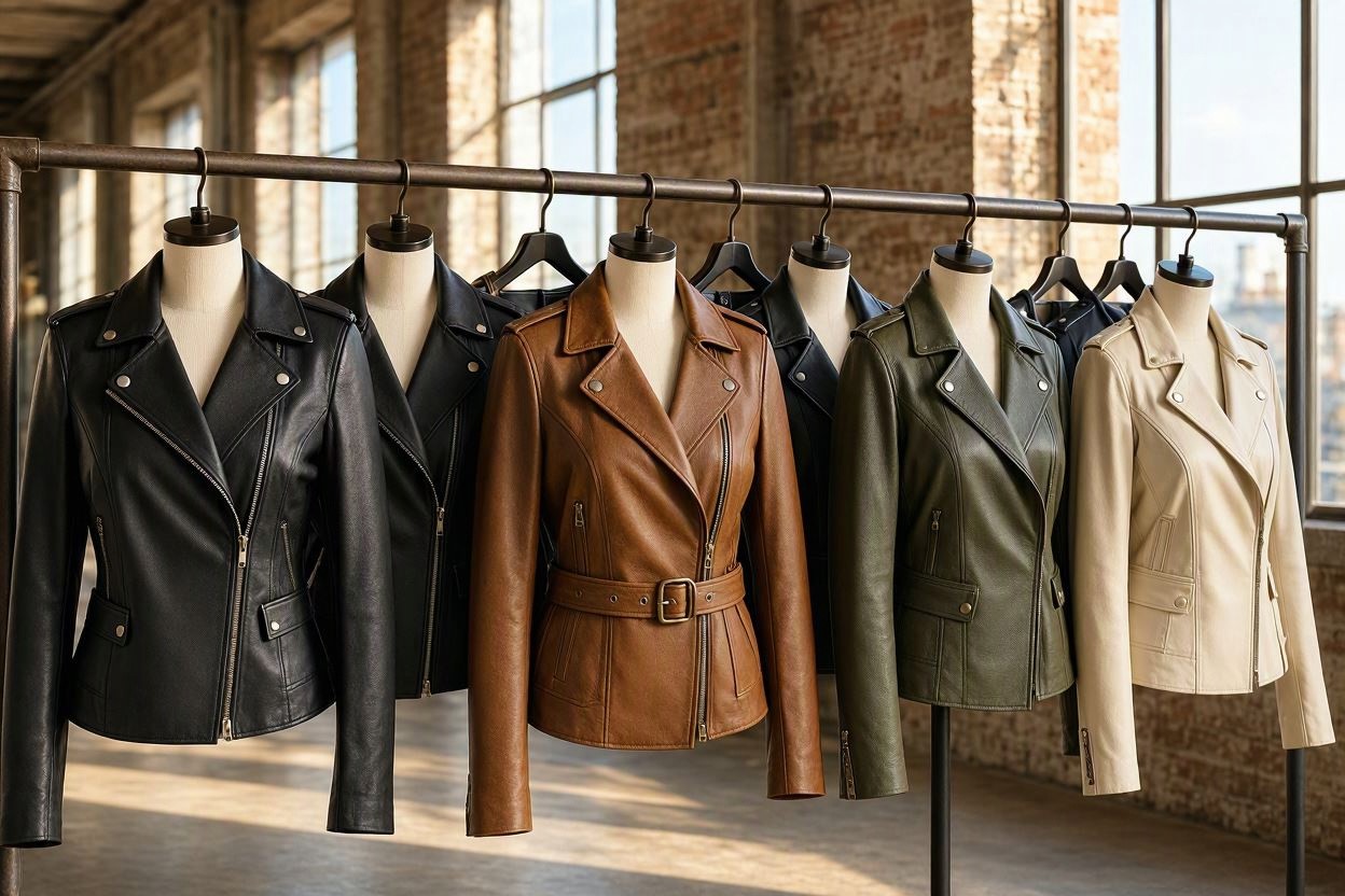 Refined Leather Moto Jackets for a Modern Edge 10 Most Stylish Leather Jacket Trends for Women - 3 leather jackets
