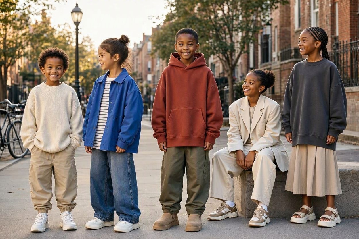 Children's Fashion Trends for Girls and Boys 2 Relaxed and Oversized Silhouettes Children's Fashion Trends for Girls and Boys - 2