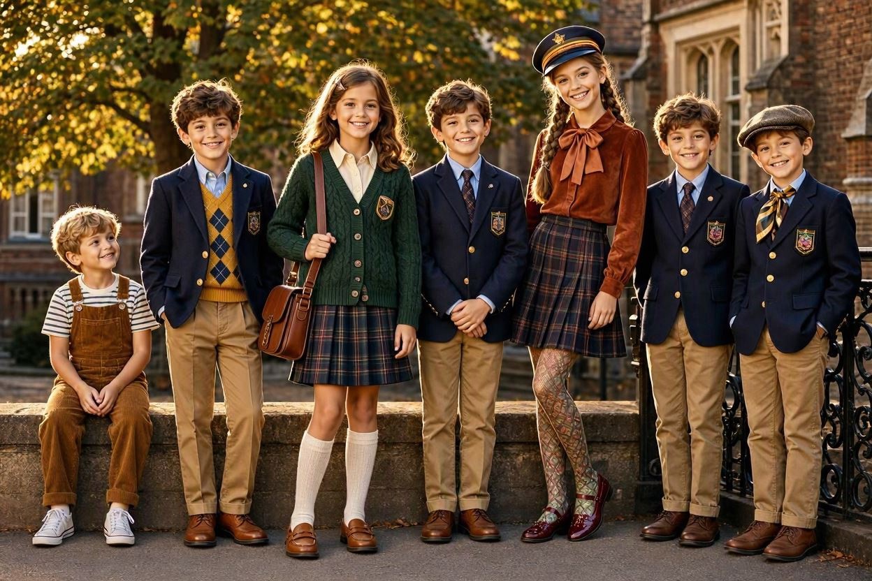 Children's Fashion Trends for Girls and Boys 7 Retro Preppy and School Inspired Style Children's Fashion Trends for Girls and Boys - 7