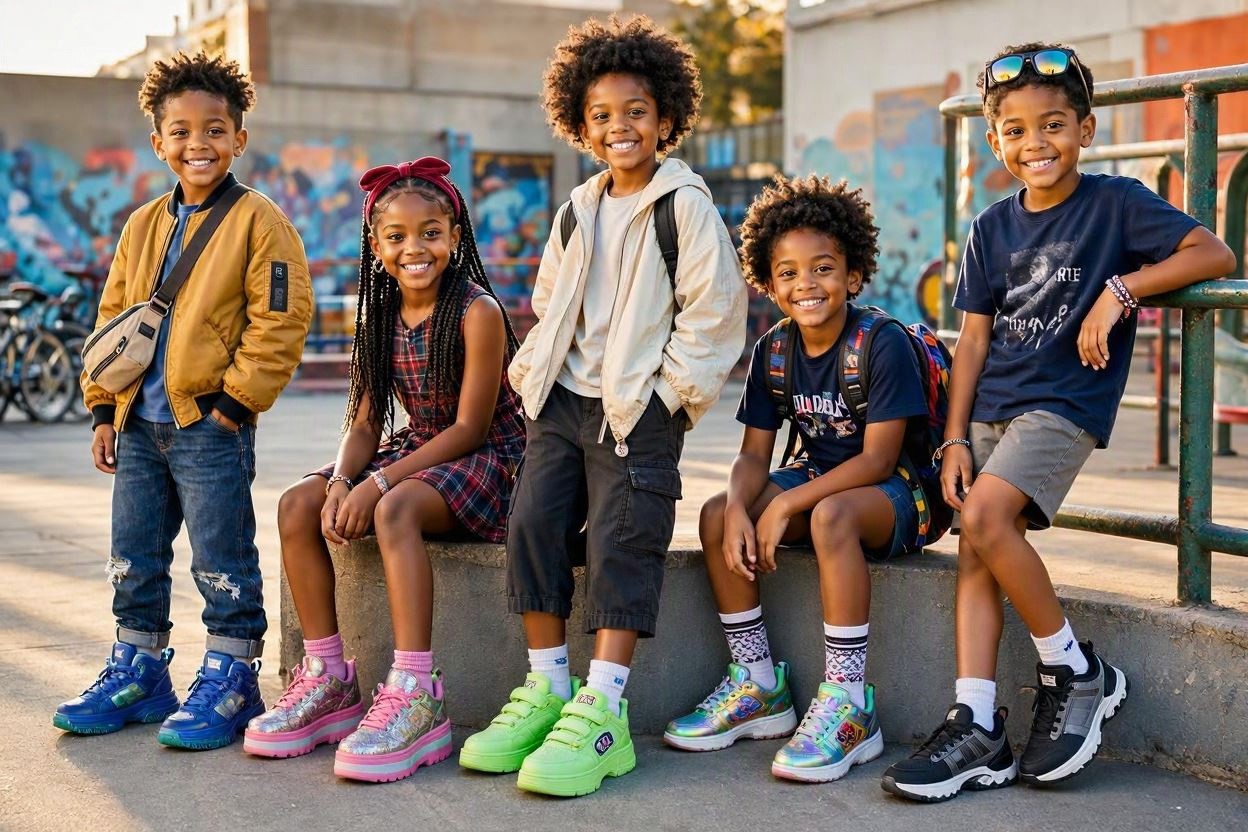 Children's Fashion Trends for Girls and Boys 13 Statement Sneakers and Fashion Accessories Children's Fashion Trends for Girls and Boys - 13