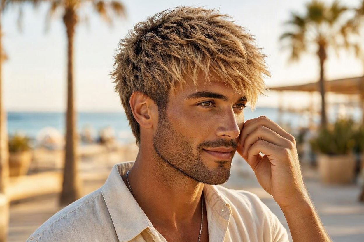 Latest 15 Men’s Hair Trends Coming for Spring & Summer 8 Tousled Wolf Cut for a Bolder Look Latest 15 Men’s Hair Trends Coming for Spring & Summer - 8
