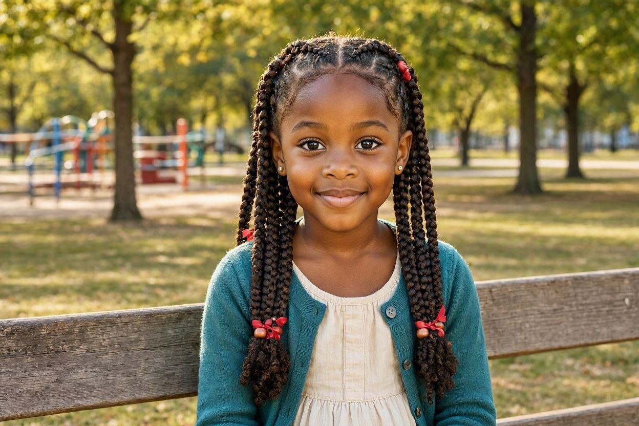 Two Braided Pigtails for an Adorable Classic Look Top 10 Cutest Hairstyles for Black Girls - 4 cute hairstyles for black girls