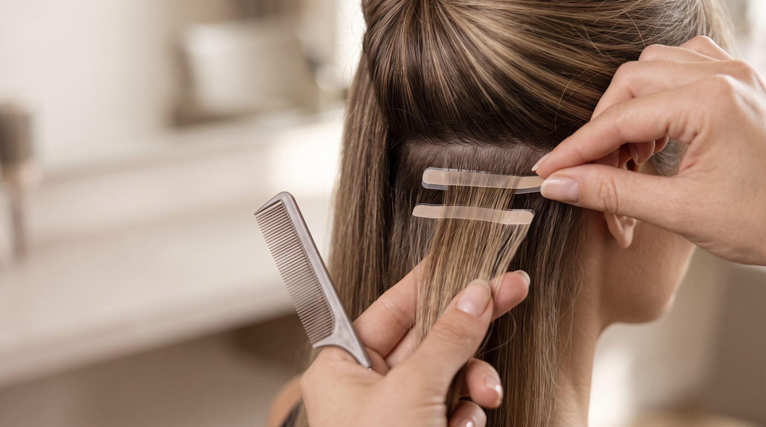 Essential Tape Hair Extensions Tips for a Natural Look and Easy Care 2 What Are Tape In Hair Extensions scaled Essential Tape Hair Extensions Tips for a Natural Look and Easy Care - 2
