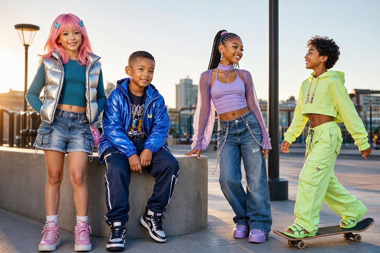 Children's Fashion Trends for Girls and Boys 8 Y2K Inspired Kids Fashion Children's Fashion Trends for Girls and Boys - 8