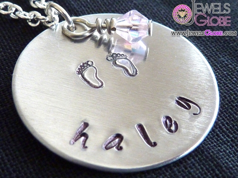Aluminum or Copper Name Necklace for Babies