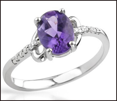 Amethyst-and-Cubic-zirconia-Beautifully-Crafted-in-925-Sterling-silver-ring Hottest Sterling Silver Rings For Women