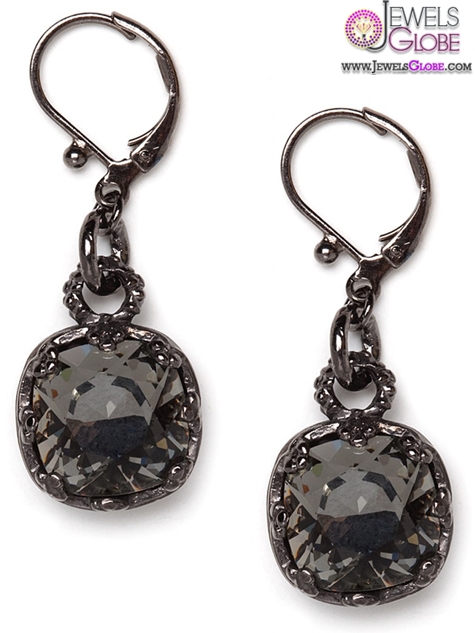 Black Diamond Hematite Drops earrings from Bauble Bar
