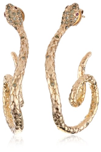 Borgioni Open Snake Hoop Earrings
