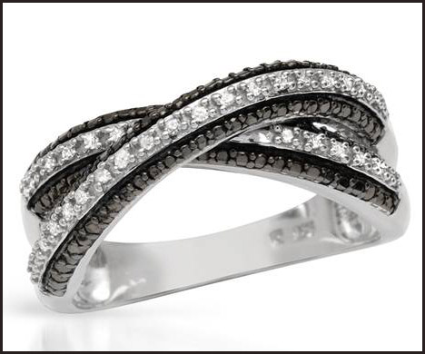 Clean Diamonds Crafted in 925 Sterling silver ring women