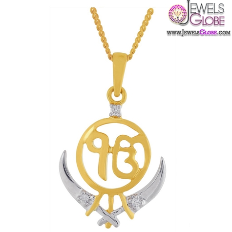 D'damas Saumya Collection 18 K Gold Pendant
