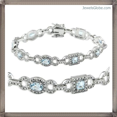 Fancy Blue Diamond Bracelet Design for Stylish Women