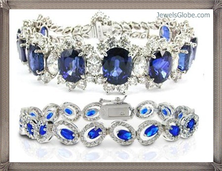 Fancy Blue Diamond Bracelets Designs