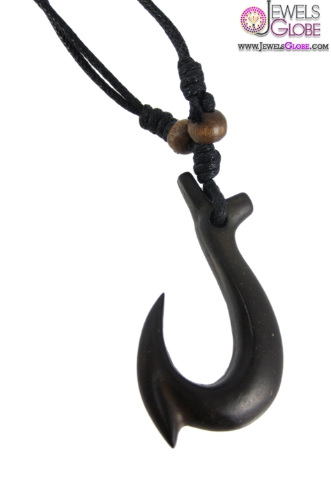 Genuine-Hawaiian-Makau-Koa-Wood-Fish-Hook-Necklace The 20 Most Stylish Hawaiian Necklaces For Women