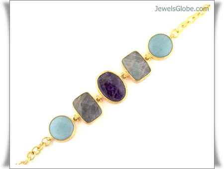 Gold Gemstone Jewellery Women Design of all Stones