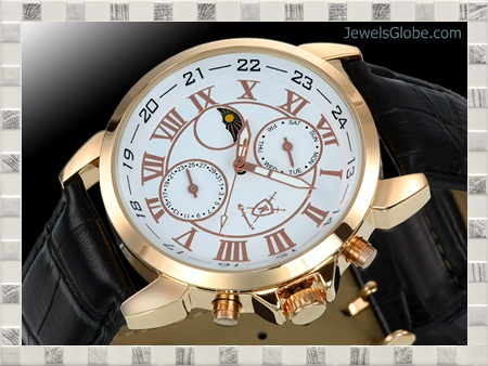 Gryphos Leder Rose expensive watches for men