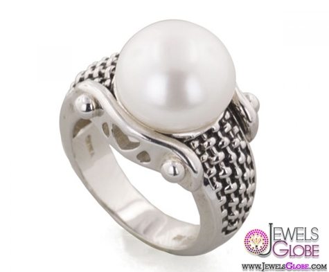 Honora Sterling Silver White Pearl Ring