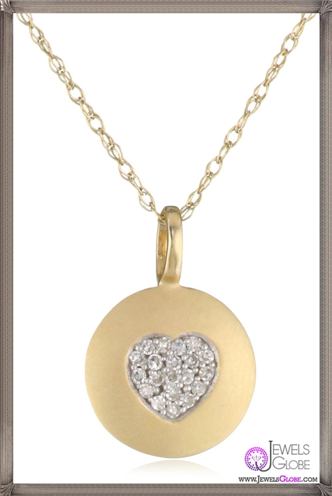 Kobelli Amour Round Diamond Fashion Pendant Necklace