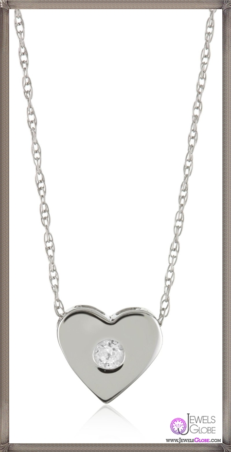 Kobelli Small Diamond Heart Shaped Pendant Necklace Kobelli Jewelry and its Best STYLISH 31 Designs - 1