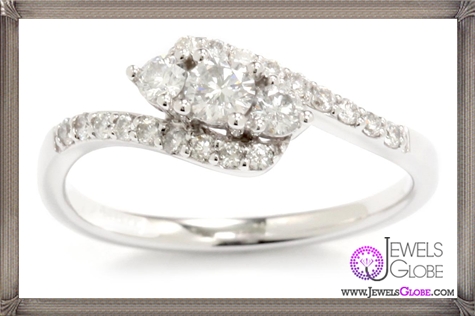 Kobelli Three Stone Round Diamond Engagement Ring