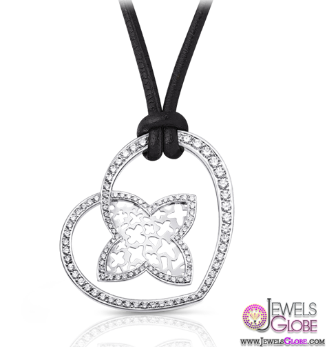 Large Cœur pendant in white gold with diamond by Louis Vuitton Collections
