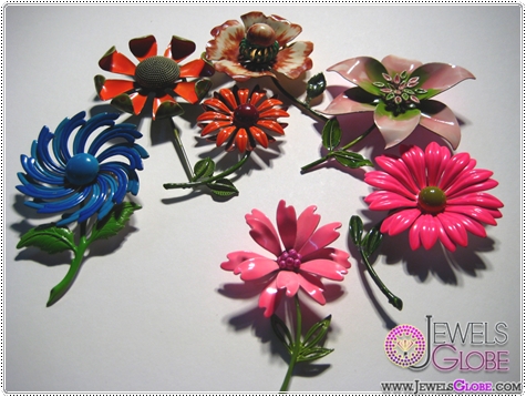 Patti Dougherty Enamel Flower Pins