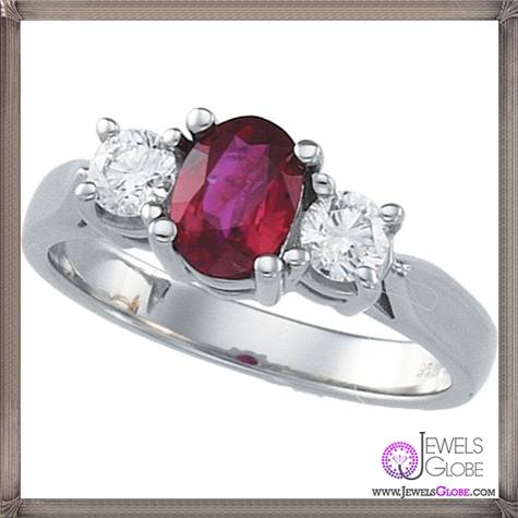 Platnium-Genuine-Ruby-Ring 32+ Most Elegant Genuine Ruby Rings For Women