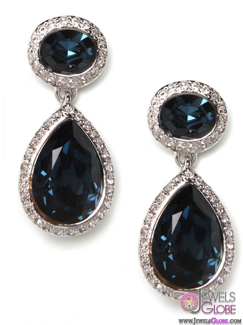 Sapphire Sparkle Drop Earrings