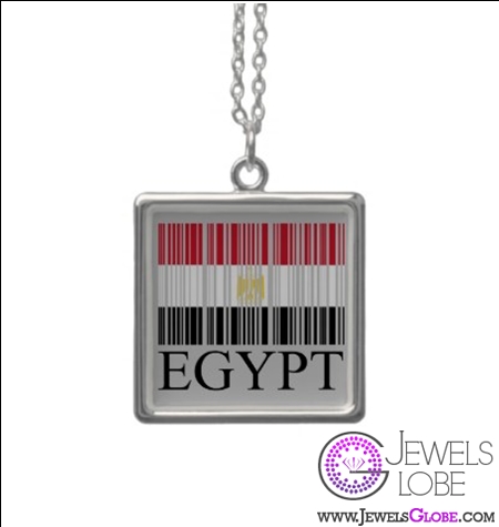 egypt flag barcode revolution necklace
