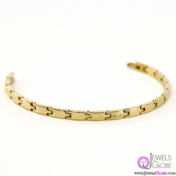 gold link bracelet women