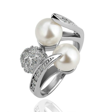 pearl wedding rings for women