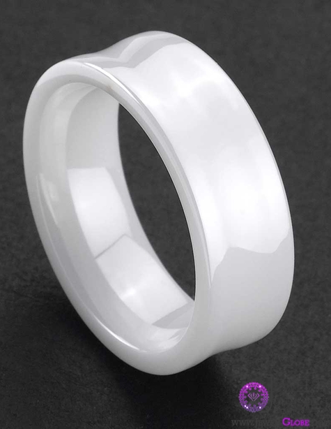white ceramic wedding mens rings