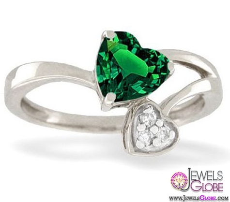 white gold emerald ring for sale